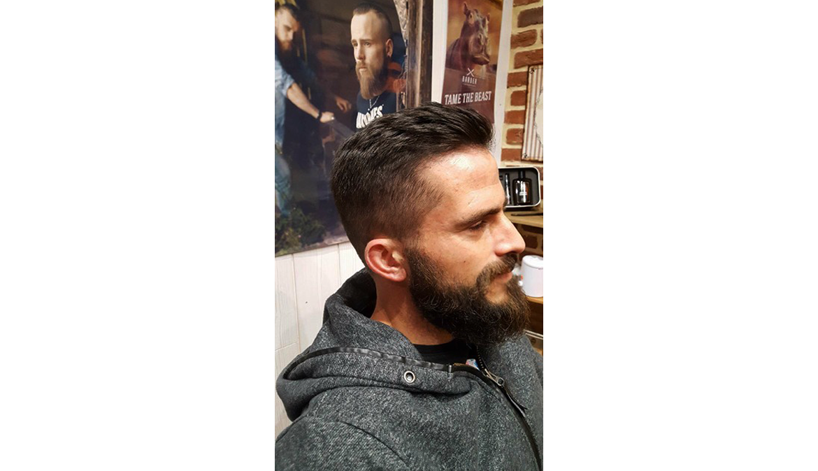 barbe coiffure homme cheveux courts